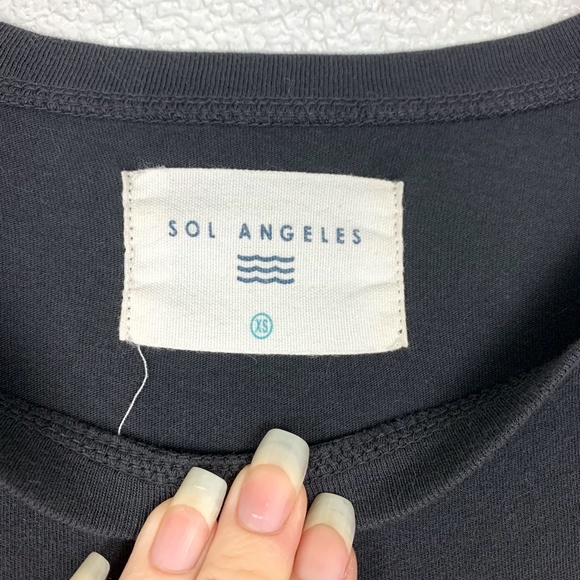 Sol Angeles | Great Minds Drink Alike Washed Black Tee - Picture 3 of 6